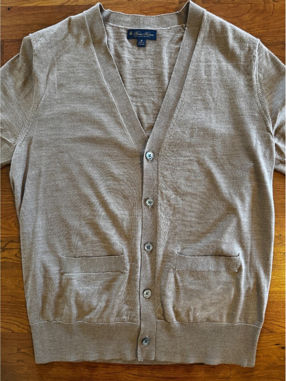 Brooks Brothers Merino Wool Cardigan Sweater Men's Medium